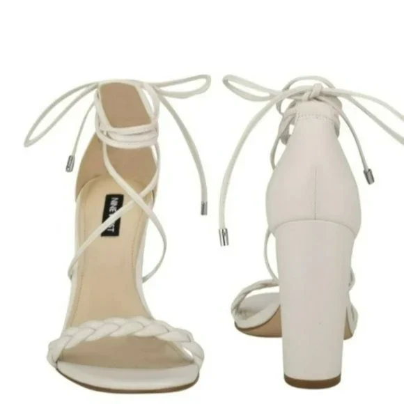 Nine West Monikka Ankle Wrap Heeled Sandals-9 - Picture 3 of 8